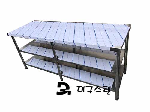 대구스텐) 2단 작업대-1800 무빽